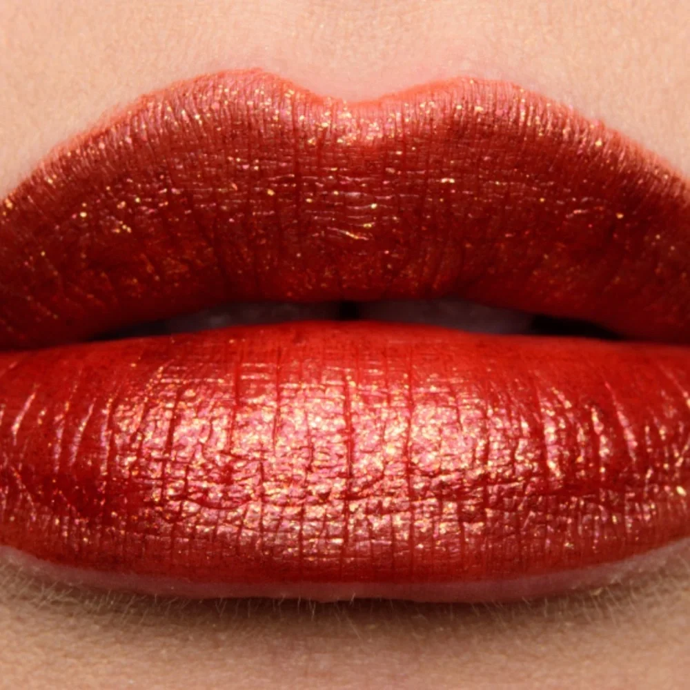 Kat Von D Lightning Lip Gloss Rocker Copper Red Sparkle New in Box